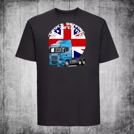 Truck driver men's t-shirt funny present gift christmas for him lifestyle drive