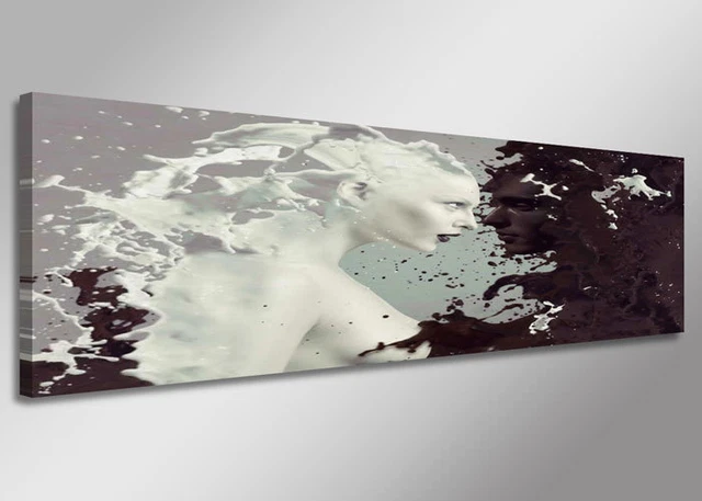 Triptyque Tableau Mer Et Plage - 3 X 50x50 Cm - Toile Sur Cadre - Prêt à Accrocher
