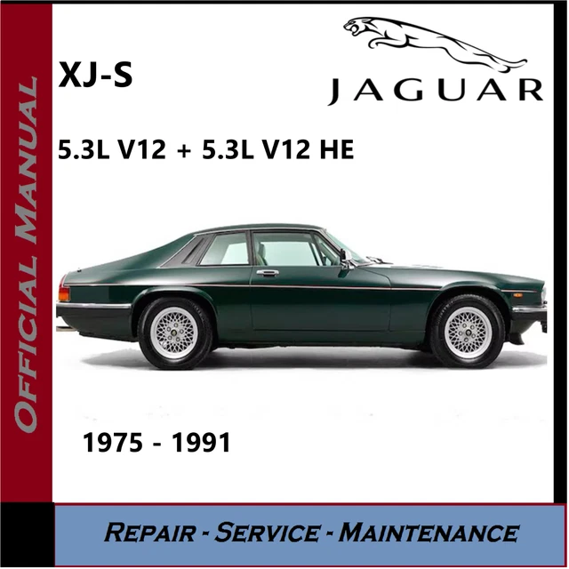 JAGUAR XJ-S WORKSHOP SERVICE REPAIR MANUAL - 1975 - 1991 5.3L V12 + HE XJS on CD £8.99 - PicClick UK