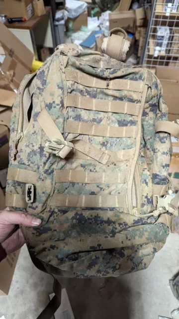 USMC ARCTERYX ILBE 3-Day Assault Pack Backpack APB03 Woodland MARPAT ...
