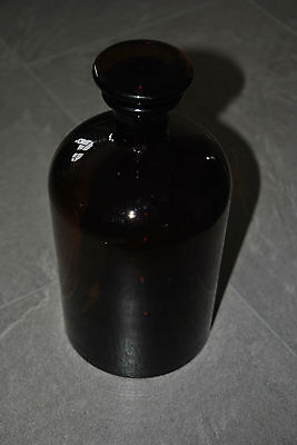 Alte Apothekerflasche Apotheker Flasche Stopfen Braunglas Old Pharmacy 2 Liter 3