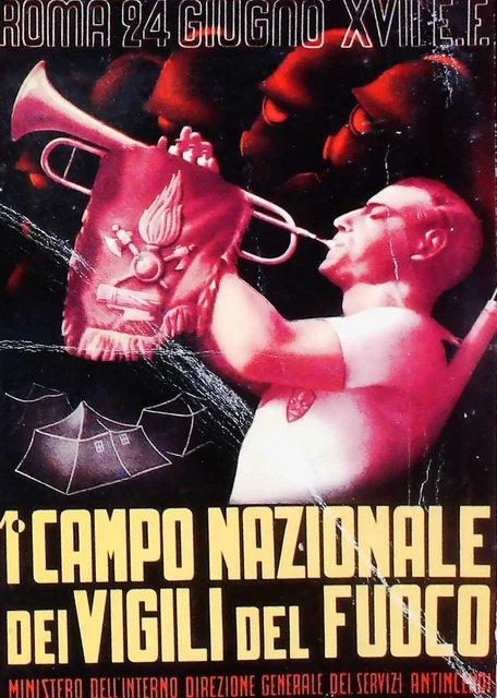 Carte Postale Vintage – Campo Nazionale Vigili Del Fuoco – Reproduction Pliée – Édition 21704