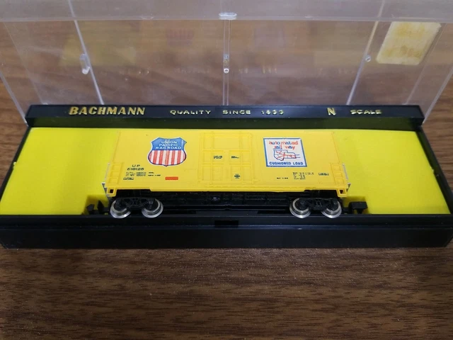 Vtg Bachmann N Scale Union Pacific 518125 Hi-Cube 41' Box Car 5139 Smooth Sides