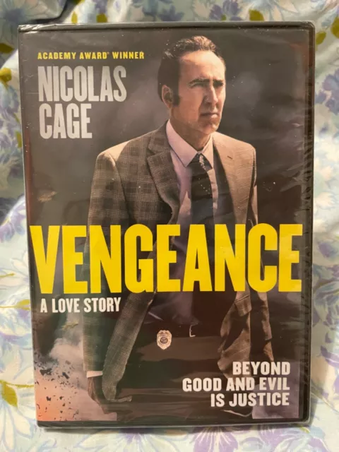 DVD Vengeance a Love Story BRAND NEW Nicolas Cage Beyond good and evil is justic