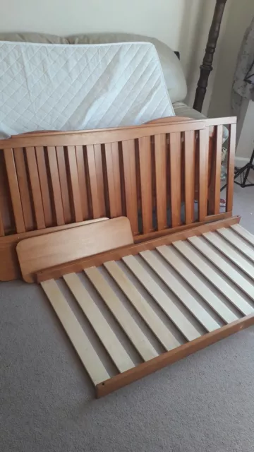 Second Hand -Baby Winnie The Pooh wooden Cot/Toddler bed