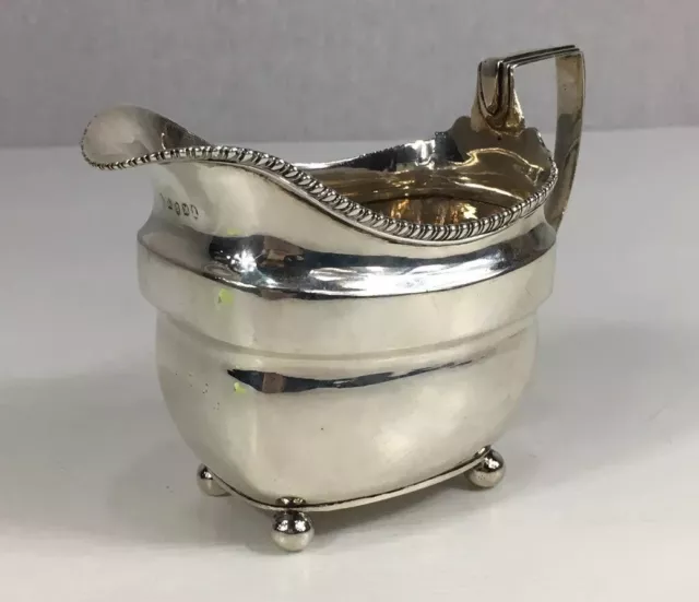 Antique 1807 Georgian Solid Silver Creamer / Milk Jug 10.5cm In Height 160.1g
