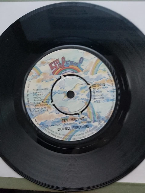 Double Exposure Ten Percent 7 Inch Vinyl 45 RPM Single Salsoul SZ 2013 Funk EXCE