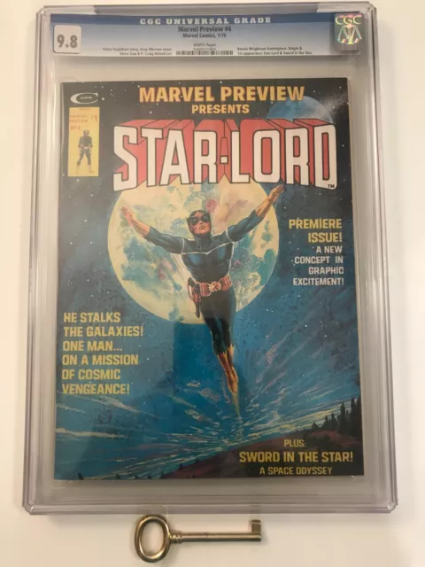 Marvel Preview #4 CGC 9.8 Origin & 1st Star-Lord (Peter Quill) Bronze Age Key!