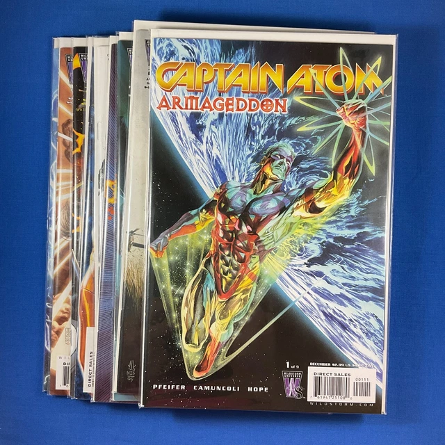 Captain Atom Armageddon #1-9 Complete Set Run Wildstorm Universe Comic Book Lot