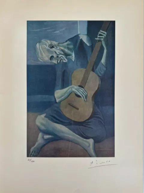 Pablo Picasso, Original Hand-signed Lithograph with COA & Appraisal of $3,500'