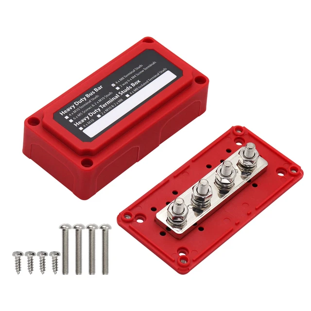Distribution Board Easy to Mount Durable DC 48V Studs Terminal Block Stable