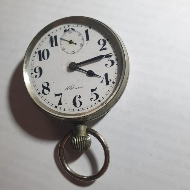 RARE 8 Day Pocket Watch , Not Working 80.00 PicClick
