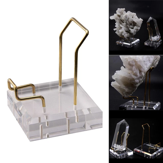 klare Acryl Staffelei Halter Display Ständer für Geoden Rock Mineral Achat