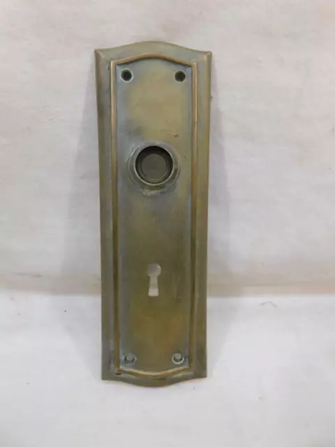 1800's Antique DOOR Plate VICTORIAN Style Original Solid Brass ORNATE