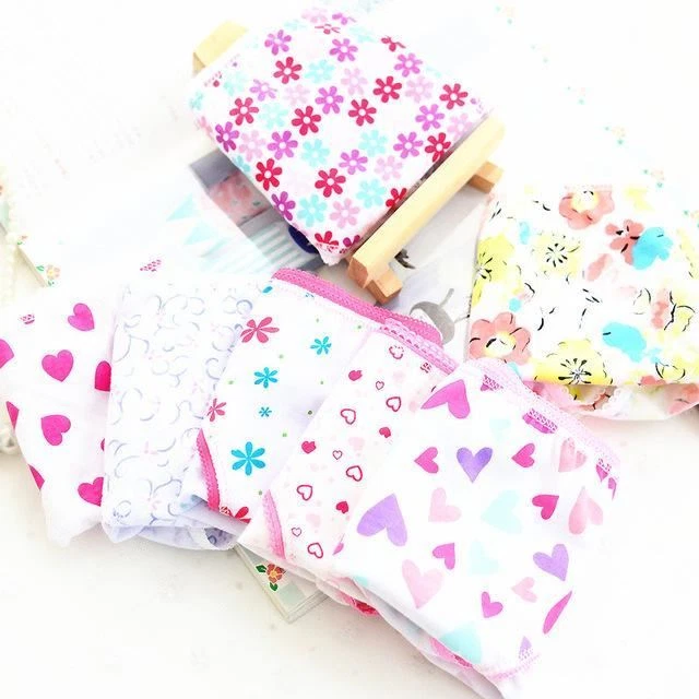 10pcs / Lotto Cotone panties Ragazza Biancheria Intima Bambini per