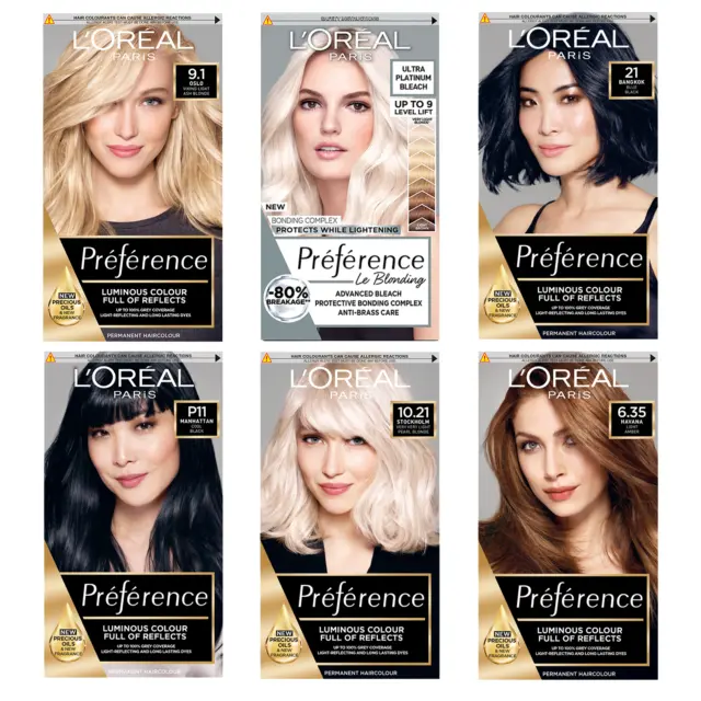 L'Oreal Paris Preference Permanent Hair Dye, Optimal Grey Hair Coverage