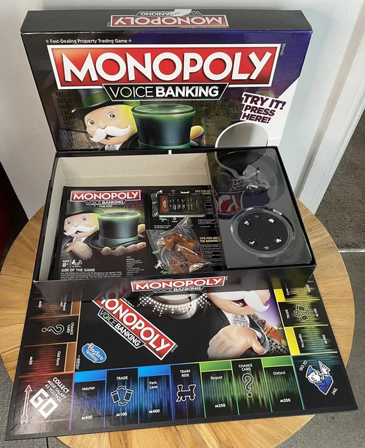 HASBRO MONOPOLY VOICE Banking Electronic Family Board Game New Unsealed