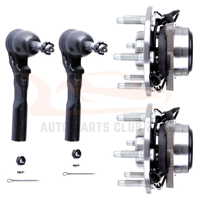 For 1999-2007 Silverado 1500 2WD Front Wheel Hub & Bearing Set w/Outer Tie Rod