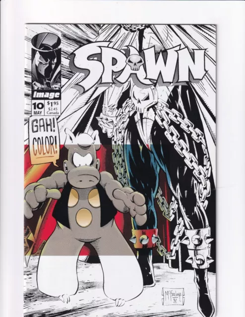 Spawn #10 1993 VF/NM Crossing Over Guest-starring Cerebus by Dave Sim Bag/Board