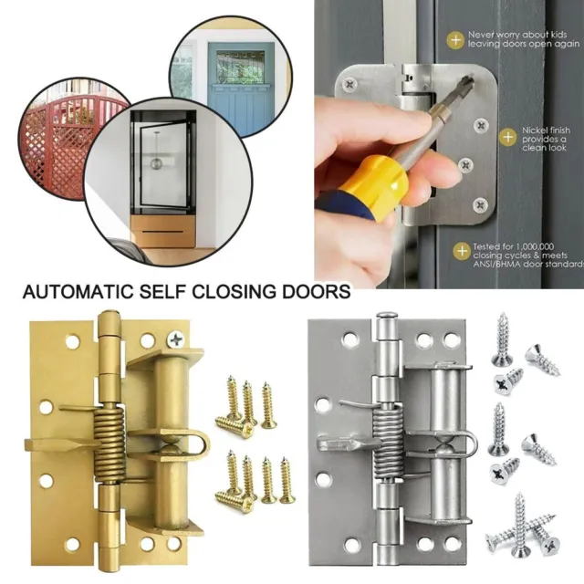 Cierrapuertas automático, mecanismo de puerta de cierre automático de  aleación de aluminio seguro y silencioso para oficina de Hotel en casa