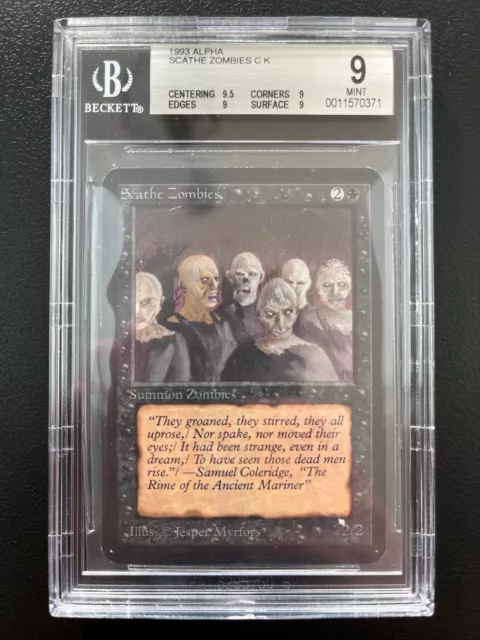 MTG Alpha Scathe Zombies BGS 9Q+