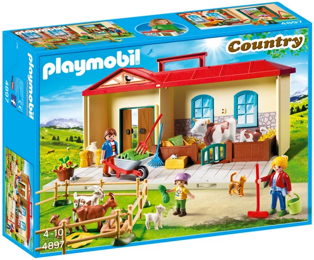Playmobil 71272 La Valisette Transportable : L'étable Country