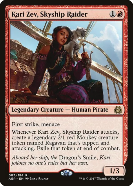 MTG Kari Zev, Skyship Raider [Aether Revolt, Lightly Played]