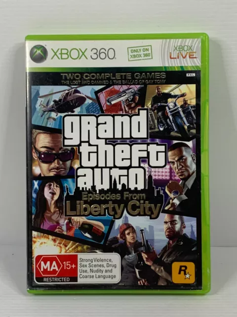 GTA Grand Theft Auto Liberty City Xbox 360 Video GAME Manual