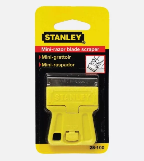 5x (5pack) Stanley 28-100 Mini-Razor Fixed Blade Scraper