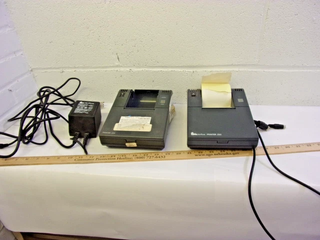 Lot of 2 Verifone  Credit card printer  220 & 250 w power supply
