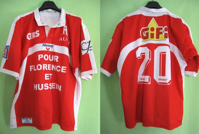 Maillot Rugby Vintage Le Coq Sportif Auch N°12 - Coton Made In France - Taille S