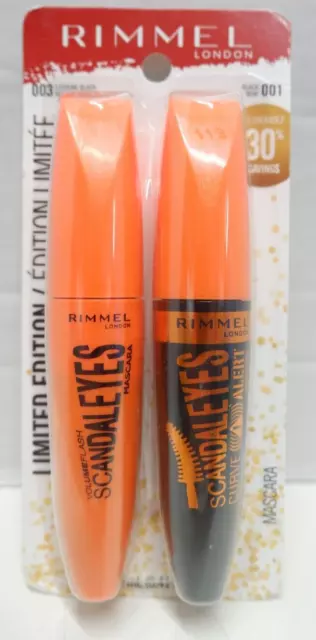 Rimmel Limited Edition Scandaleyes, 2-PACK, Black 001 & Extreme Black 003