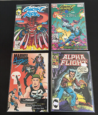 Lot of 4 Mix Early 90s Vintage Marvel Comics Comic From 1981-1997 Rare 80’s