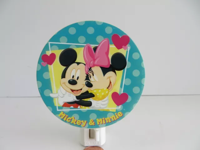 Mickey & Minnie Mouse Night Light with On / Off Switch  #12504