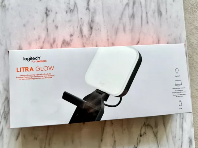 NIB Logitech Litra Glow Premium Streaming Light W/ Truesoft