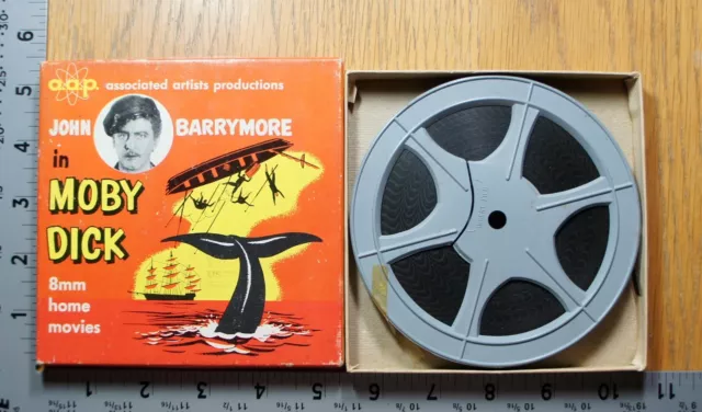 Moby Dick 8mm B&W Film in Original Box 1930 John Barrymore F103 Whaling