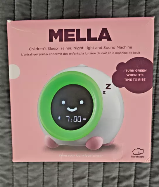 Mella Ready to Rise Children's Sleep Trainer Alarm Clock Night Light and Sounds