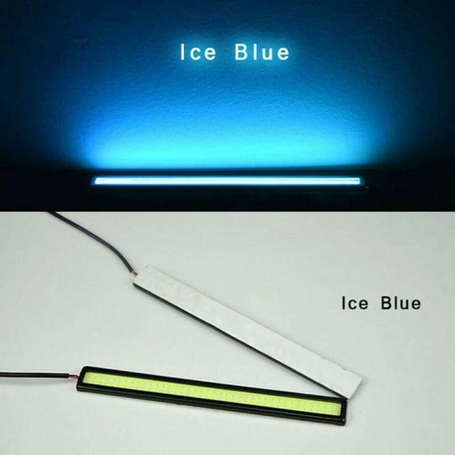 DRL Feu diurne COB LED COB Brouillard Lampe Bleu glacier PC Accessoire