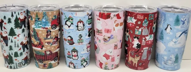 Clementine Christmas Thermal Travel Coffee Mug 20 oz Hot Cold Insulated Tumbler