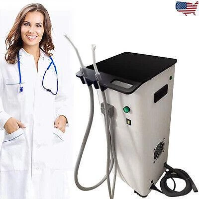Compact Dental Suction Unit - Portable Medical Vacuum Pump - 370W Motor