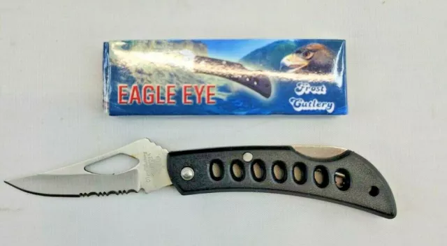 New Frost Cutlery Eagle Eye Small Pocket Lock Back Knife