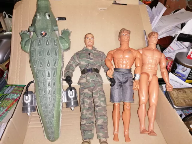 Figurines Action Man /Gijoe + Sous Marin Crocodile