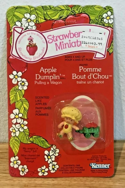 RARE ORIGINAL 1981 Apple Dumplin' Strawberry Shortcake Miniatures Doll ...