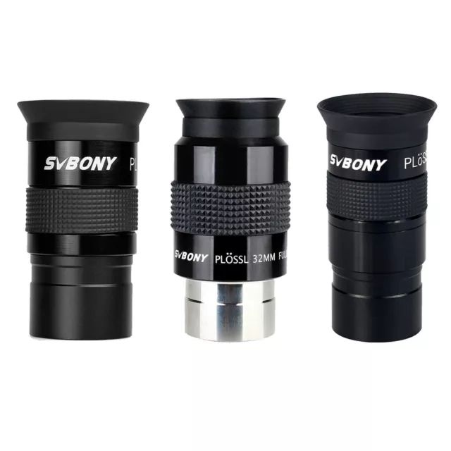 SVBONY 1.25" Telescope Eyepieces Plossl 4/10/25/32/40mm Lens Kit FMC Full Metal 3