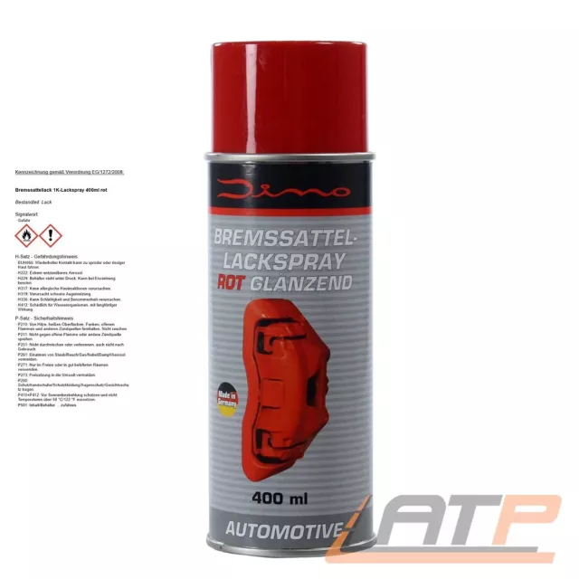 400 ml DINO 1-K LACKSPRAY BREMSSATTELLACKSPRAY BREMSSATTEL LACK SPRAY ROT