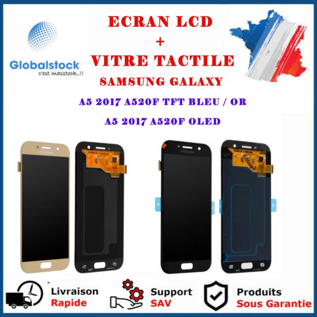 Ecran Lcd + Vitre Tactile Pour Samsung Galaxy A5 2017 A520F Tft Oled + Outils