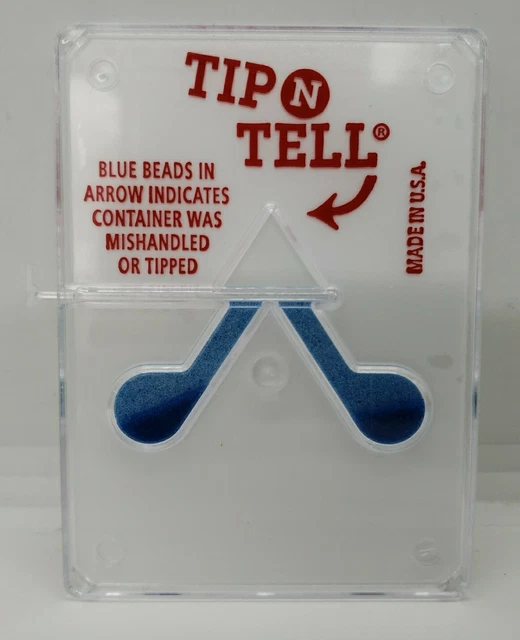 NEW Tip-n-Tell Indicator Pack of 100. Clear Protect Your Shipments From Damage