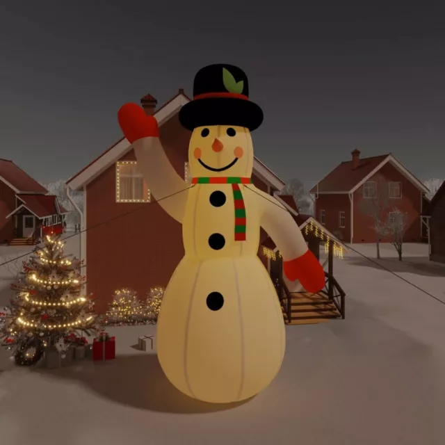 Aufblasbarer Schneemann mit LEDs Weihnachten Dekoration
