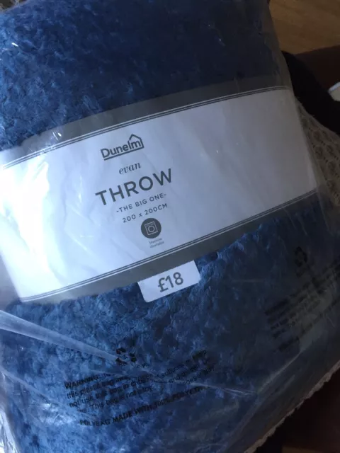 Dunelm evan throw outlet