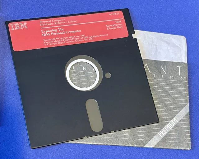 Exploring the IBM Personal Computer Ver 1.00 reference 5.25" floppy disk 1983-84